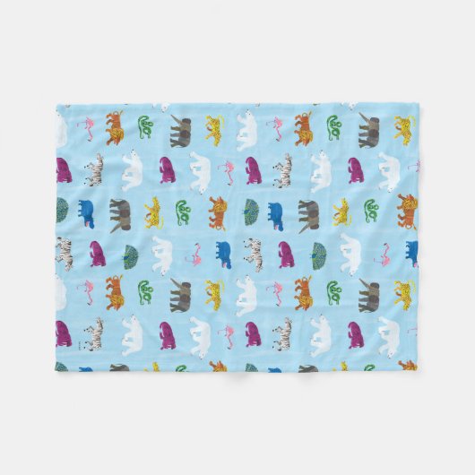 Eric Carle | Polar Beer - Wintervrienden Fleece Deken (Voorkant (Horizontaal))