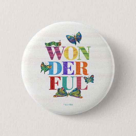 Eric Carle | Prachtig Ronde Button 5,7 Cm (Voorkant)