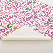 Eric Carle | Roze en Paarse alfabetpatroon Sherpa Deken (3/4)