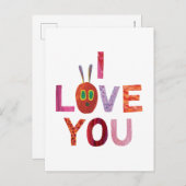 Eric Carle | Rups Ik hou van je Briefkaart (Voorkant / Achterkant)