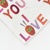 Eric Carle | Rups Ik hou van je Fleece Deken (Hoek)