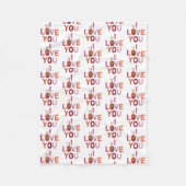 Eric Carle | Rups Ik hou van je Fleece Deken (Voorkant)