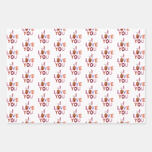 Eric Carle | Rups Ik hou van je Inpakpapier Vel (Voorkant 3)