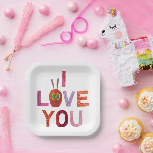 Eric Carle | Rups Ik hou van je Papieren Bordje (Feest)