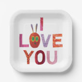 Eric Carle | Rups Ik hou van je Papieren Bordje (Voorkant)