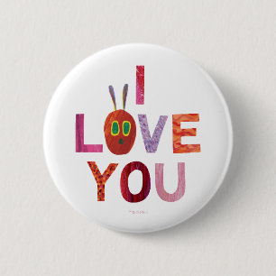 Eric Carle Rups Ik hou van je Ronde Button 5,7 Cm