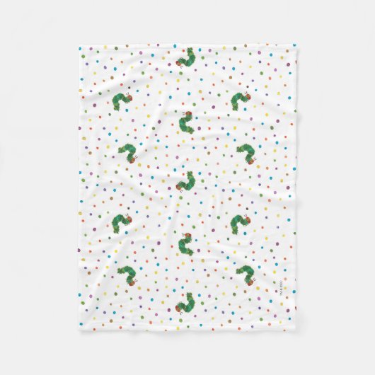 Eric Carle | Rupsen en Stippen Patroon Fleece Deken (Voorkant)