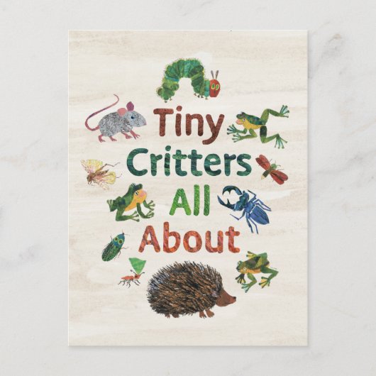 Eric Carle | Tiny Critters Alles over Briefkaart (Voorkant)