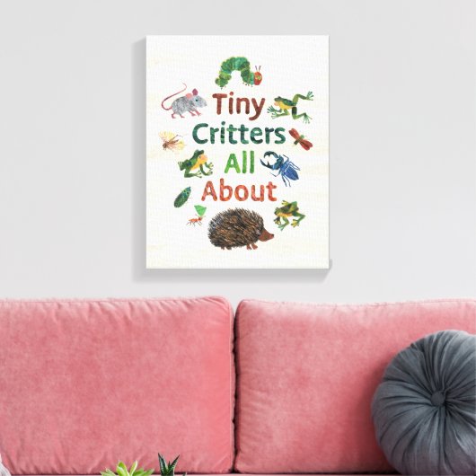 Eric Carle | Tiny Critters Alles over Canvas Afdruk (Insitu (Woonkamer))