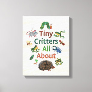 Eric Carle Tiny Critters Alles over Canvas Afdruk