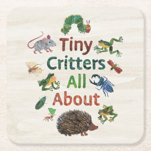 Eric Carle | Tiny Critters Alles over Kartonnen Onderzetters (Voorkant)
