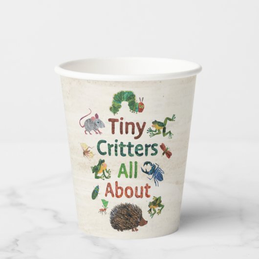 Eric Carle | Tiny Critters Alles over Papieren Bekers (Voorkant)