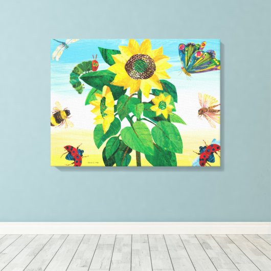 Eric Carle | Tuinschilderscène Canvas Afdruk (Insitu (Houten vloer))