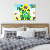 Eric Carle | Tuinschilderscène Canvas Afdruk (Insitu (Slaapkamer))