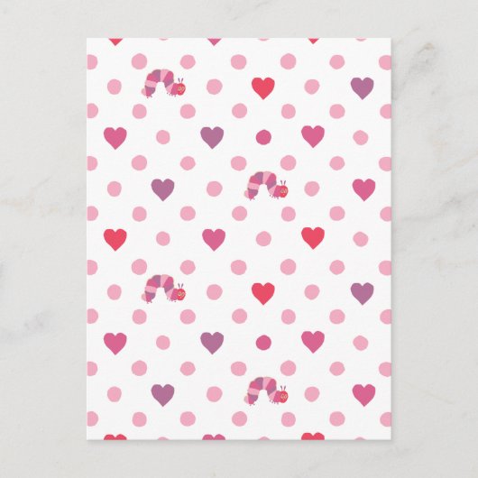 Eric Carle | Valentijn Heart Polka Dot Pattern Briefkaart (Voorkant)