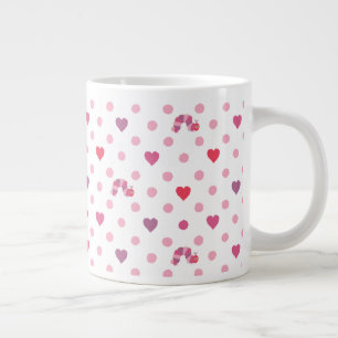 Eric Carle   Valentijn Heart Polka Dot Pattern Grote Koffiekop