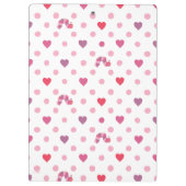 Eric Carle | Valentijn Heart Polka Dot Pattern Klembord (Achterkant)
