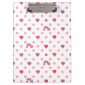 Eric Carle | Valentijn Heart Polka Dot Pattern Klembord (Voorkant)