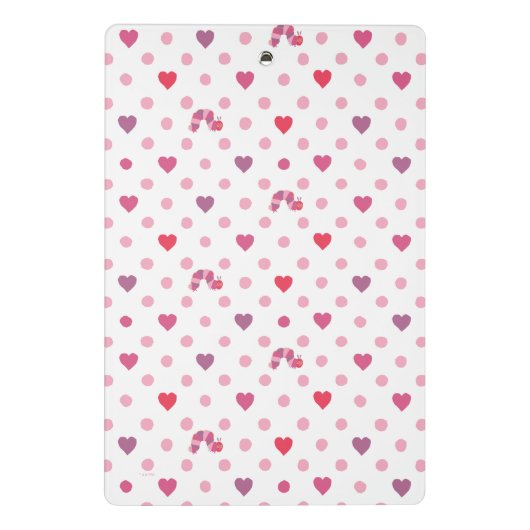 Eric Carle | Valentijn Heart Polka Dot Pattern Mini Klembord (Achterkant)