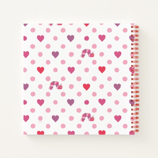 Eric Carle | Valentijn Heart Polka Dot Pattern Notitieboek (Achterkant)