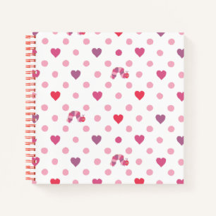 Eric Carle   Valentijn Heart Polka Dot Pattern Notitieboek