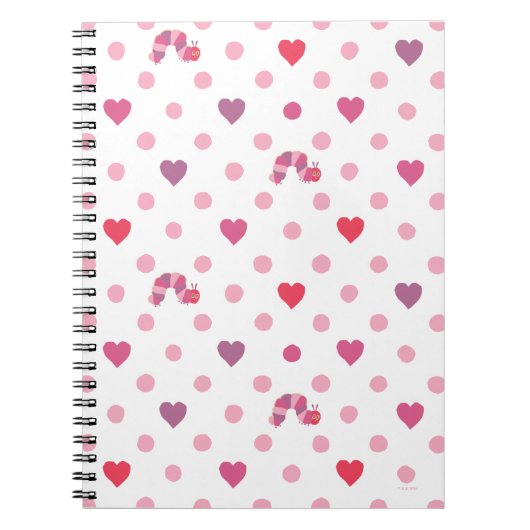 Eric Carle | Valentijn Heart Polka Dot Pattern Notitieboek (Voorkant)
