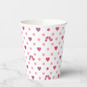 Eric Carle | Valentijn Heart Polka Dot Pattern Papieren Bekers (Links)