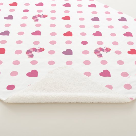 Eric Carle | Valentijn Heart Polka Dot Pattern Sherpa Deken (3/4)