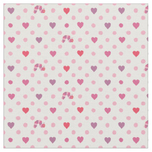 Eric Carle   Valentijn Heart Polka Dot Pattern Stof