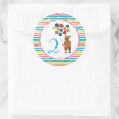 Eric Carle | Verjaardag van Beary Rainbow Ronde Sticker (Tas)