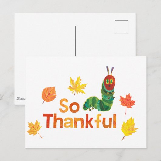 Eric Carle | Zo Dankbare Rups Briefkaart (Voorkant / Achterkant)