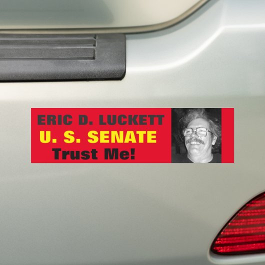 ERIC D. LUCKETT U. S. SENATE Bumpersticker EDL001 (Op auto)