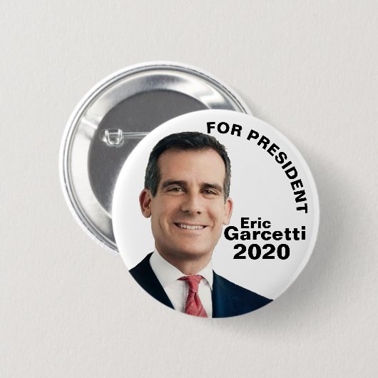 Eric Garcetti voor President 2020 Ronde Button 5,7 Cm (Voorkant /achterkant)