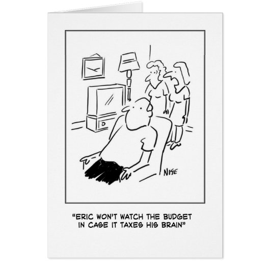 Eric kijkt niet naar het budget op TV (Voorkant)