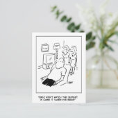 Eric kijkt niet naar het budget op TV Briefkaart (Staand voorkant)