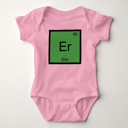 Eric Naam Chemie Element Periodiek Systeem Romper (Voorkant)