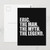 Eric naam, Eric De Man De Mythe De Legende Briefkaart (Voorkant / Achterkant)