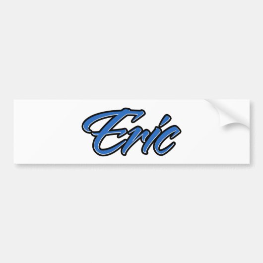 Eric Name blue Aufkleber Sticker Autoaufkleber (Voorkant)