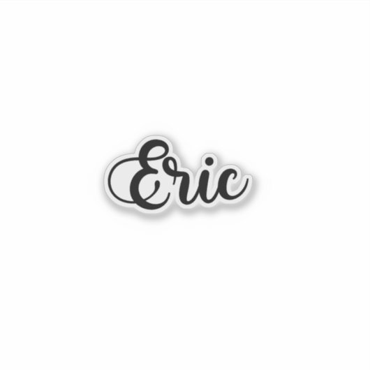 Eric Name - handgeschreven kalligrafie Sticker (Voorkant)
