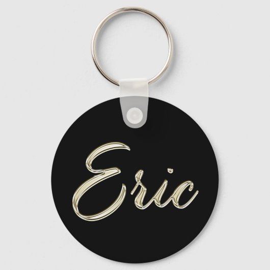Eric Name whitegold Button Schlüsselanhänger Sleutelhanger (Voorkant)