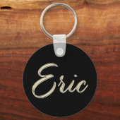 Eric Name whitegold Button Schlüsselanhänger Sleutelhanger (Voorkant)