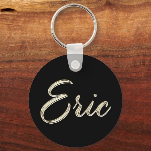Eric Name whitegold Button Schlüsselanhänger Sleutelhanger (Voorkant)