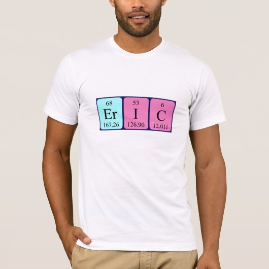 Eric periodiek shirt van de lijstnaam (Voorkant)