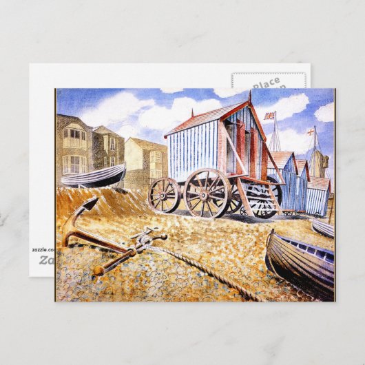 Eric Ravilious - Adelburgh Briefkaart (Voorkant / Achterkant)