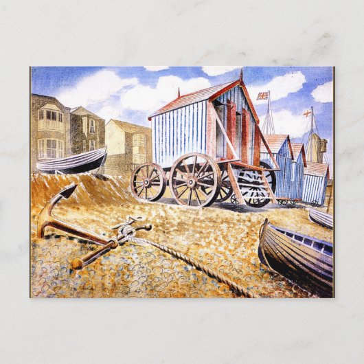 Eric Ravilious - Adelburgh Briefkaart (Voorkant)