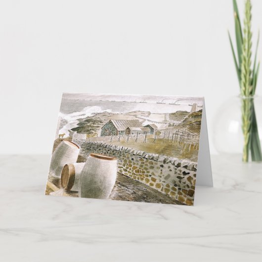 Eric Ravilious art, Convoy Passing an Island Kaart (Voorkant)