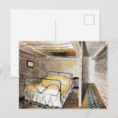 Eric Ravilious art, Farmhouse Bedroom Briefkaart (Voorkant / Achterkant)