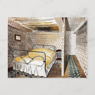 Eric Ravilious art, Farmhouse Bedroom Briefkaart