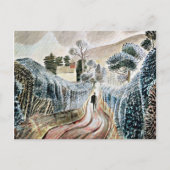 Eric Ravilious art, Natte middag Briefkaart (Voorkant)