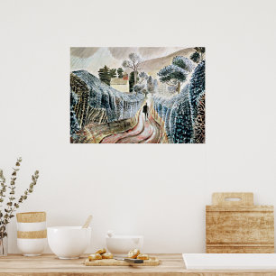 Eric Ravilious art, Natte middag Poster